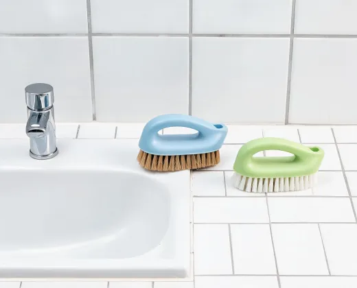 Scrub brushes for household surfaces