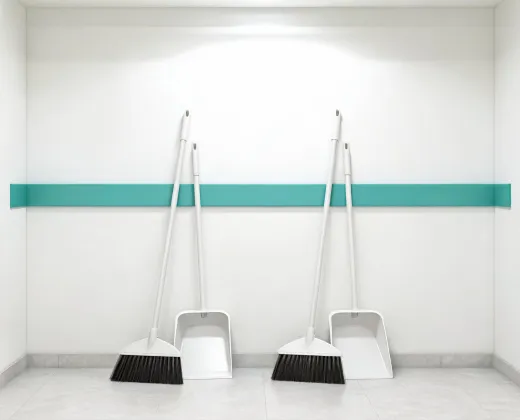 Angle brooms and dustpans
